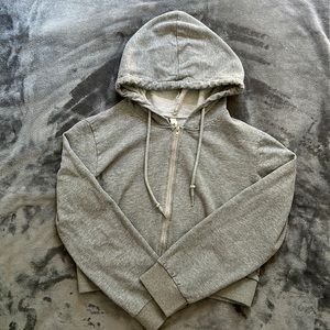 Gray cropped jacket